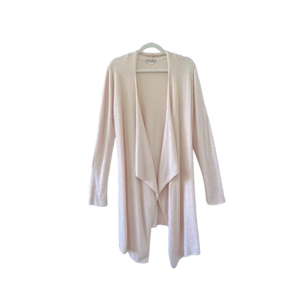 Barefoot Dreams Open Front Bamboo Chic Lite Cardigan Women's Cream Size L/XL